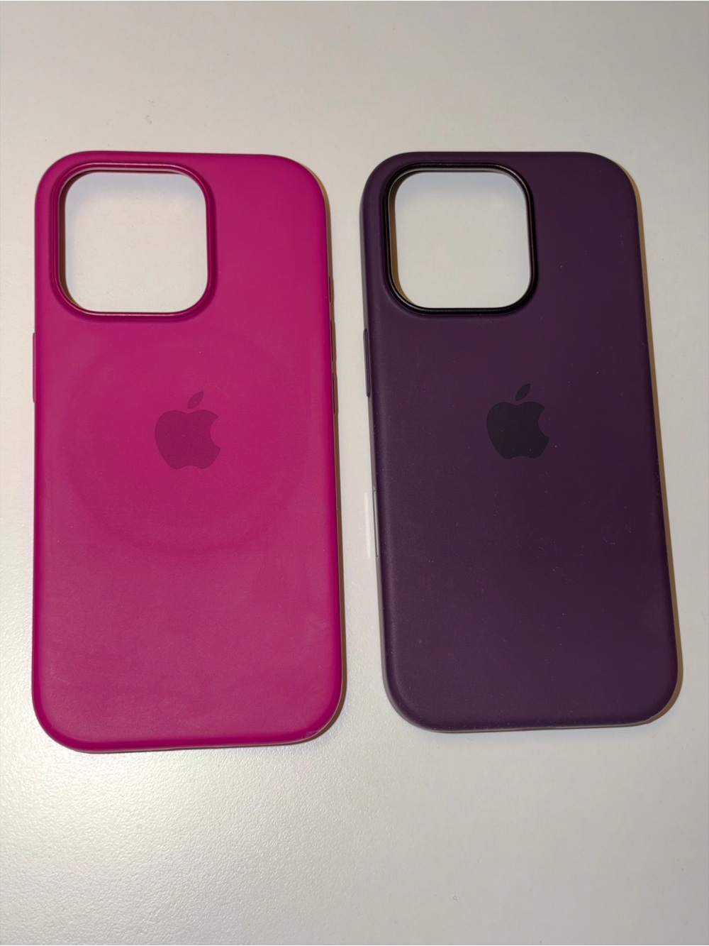 Apple Brand iPhone 16 Pro Cases - Fuchsia Pink & Plum Purple